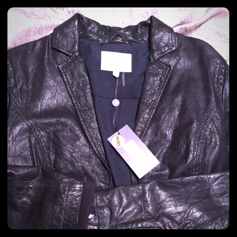 Washed leather amazing jacket on sale